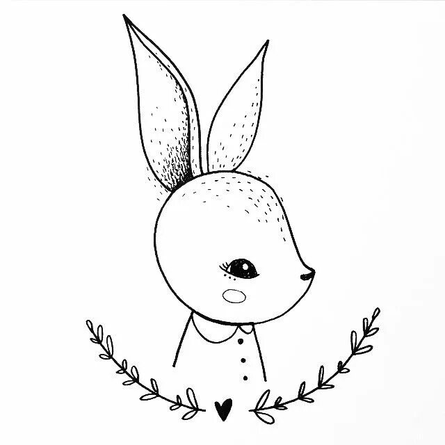 Tiny bunny нарисовать