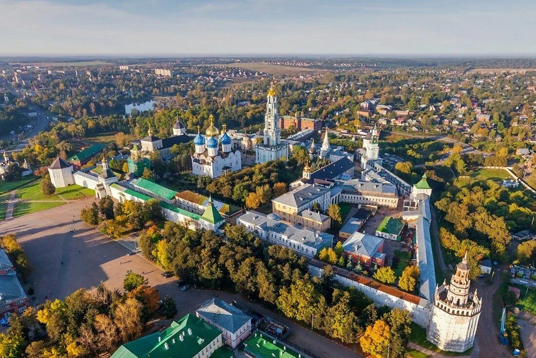 Доспремичательности Сергиев Посад. Троице-Сергиева Лавра с высоты птичьего полета. Сергиев Посад золотое кольцо России. Парк золотое кольцо