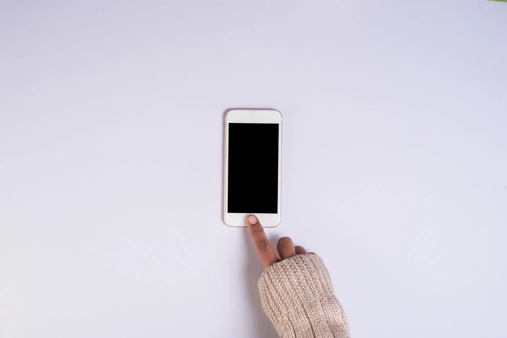 Mobile on phone is the table the