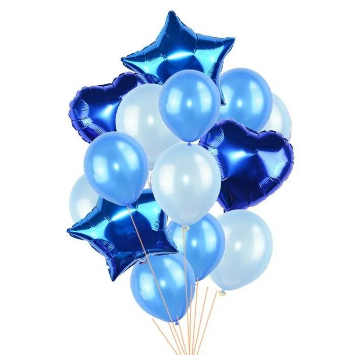 Шар фольгированный звезда "шары и подарки синяя" 22". Синий шарик. Синий воздушный шар. Фонтаны из шаров.