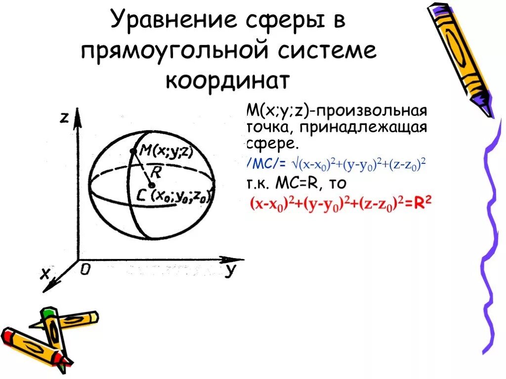 Уравнение сферы в прямоугольной системе координат. Вывод уравнения сферы в прямоугольной системе координат. Сфера уравнение сферы. Уравнение шара уравнение сферы.