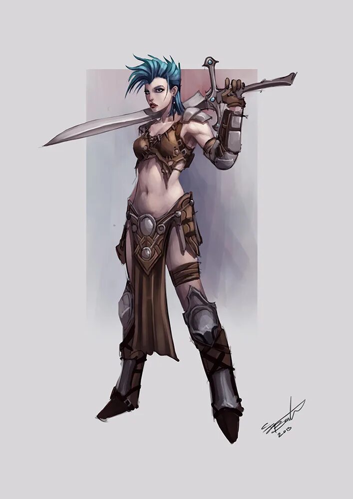 Goblin Huntress. Clayton Barton Art. Alien Races Concept Art. Alien Race Art.