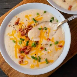 Potato Soup Recipe / Healthy Potato Soup Low Calorie Paleo Whole30.