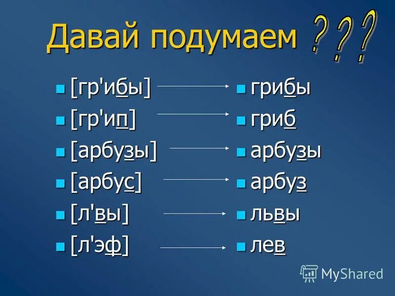 составьте пары а б