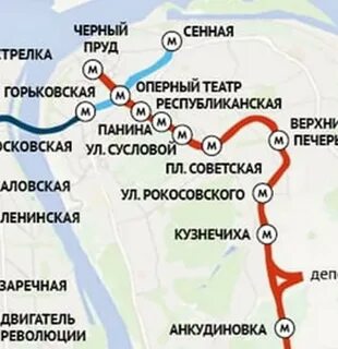 Схема метро н новгород