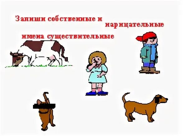 Собственные существительные рабочий лист