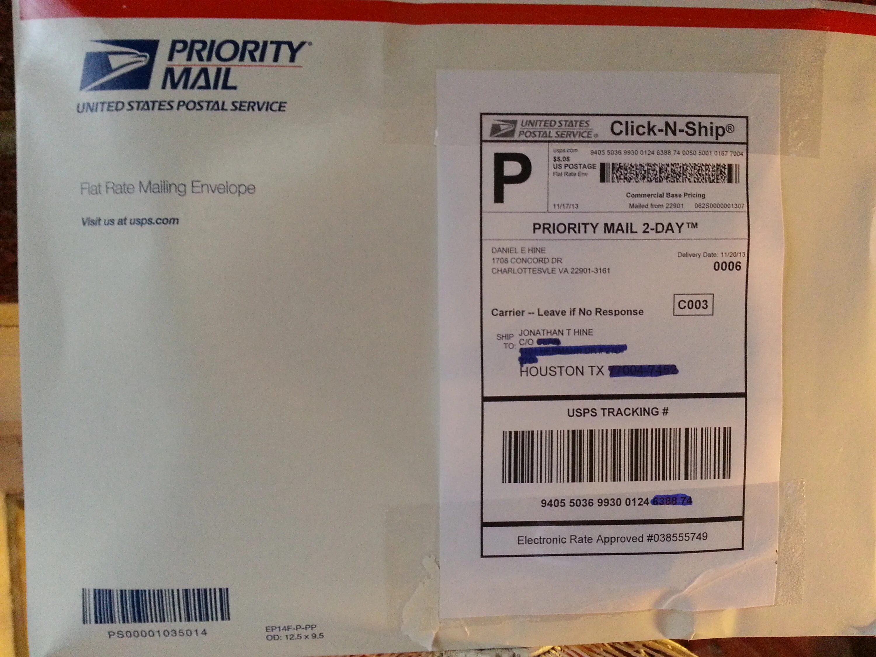 Usps check. Usps check