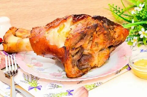 Рулька запеченная в духовке горчица