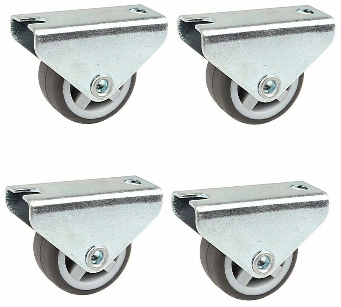 ролик для кресла офисного 30 мм. колесо неповоротное на площадке 30 мм, резина серая. маленькие колесики. колесо мебельное поворотное 30мм (серая резина). ролик пластиковый 30мм.