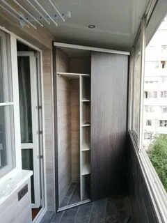 Встраиваемая шкаф на лоджии