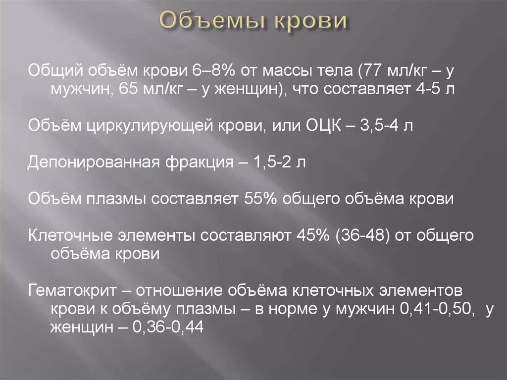 Объем крови. Общий объем крови. Показатели объёма циркулирующей крови в организме.. Объём циркулирующей крови (ОЦК). Какое количество крови нужно