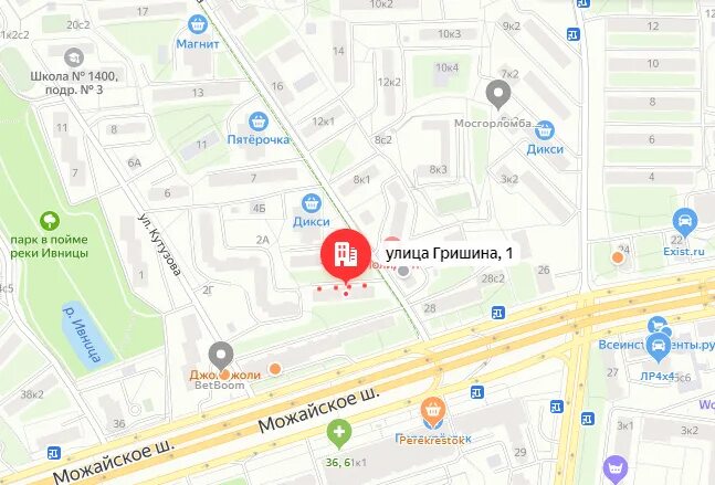 Карта московский 25. Москва, ул. Гришина, д. 16. Гришина д 16. Улица Гришина Москва. Ул Гришина на карте Москвы.