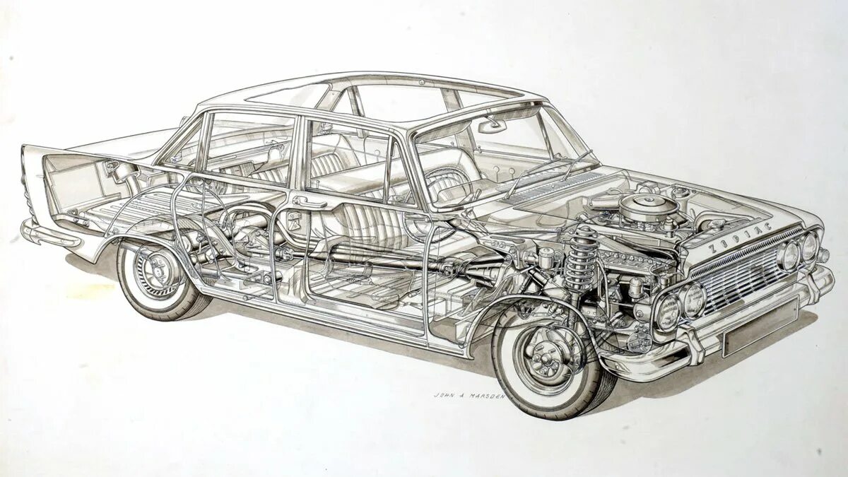 Рисунок в разрезе. BMW e21 Cutaway. Автомобиль в разрезе чертеж. Черчение машина в разрезе. Фотообои чертеж автомобиля.