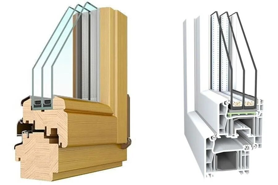 Какие профили пластиковых окон лучше. Деревянные окна со стеклопакетами. Деревянное окно в разрезе. Деревянный оконный профиль. Пластиковые или деревянные окна.