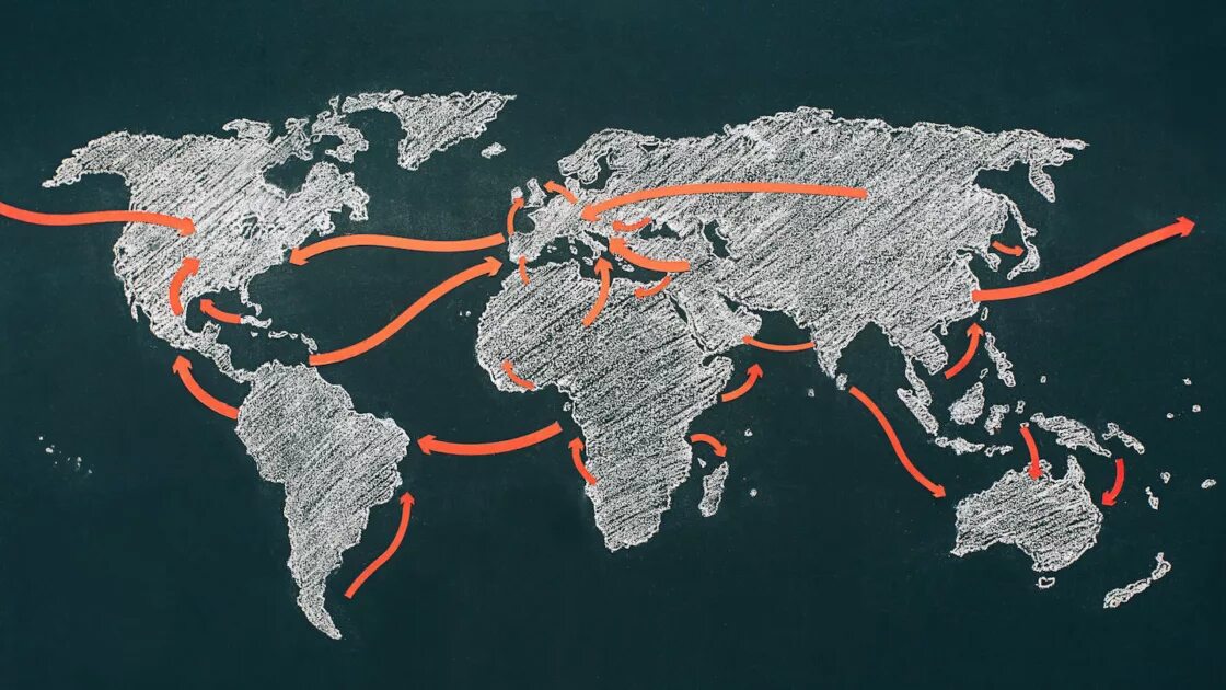 Migration atlas. Атлас миграции (the atlas of migration). world migration map. globalization migrations. world migration route.