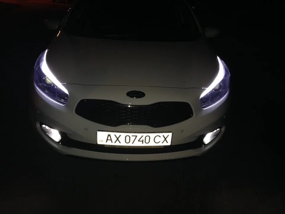 Дневные ходовые Kia Ceed 2. Ходовые огни Kia Ceed JD 2017 led. Ходовые огни Киа Сиид 2013 JD. Ходовые огни Киа СИД 2.