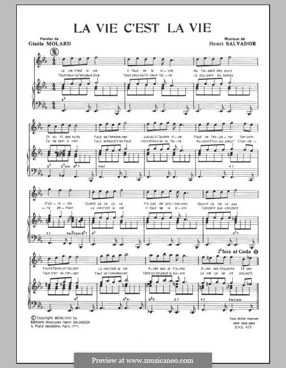 Перевод c est la vie на русский. C'est la vie Ноты для фортепиано. C'est la vie партитура. CEST la vie Ноты для фортепиано. La Belle vie Ноты для фортепиано.