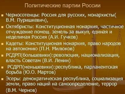 Черносотенцы программа партии