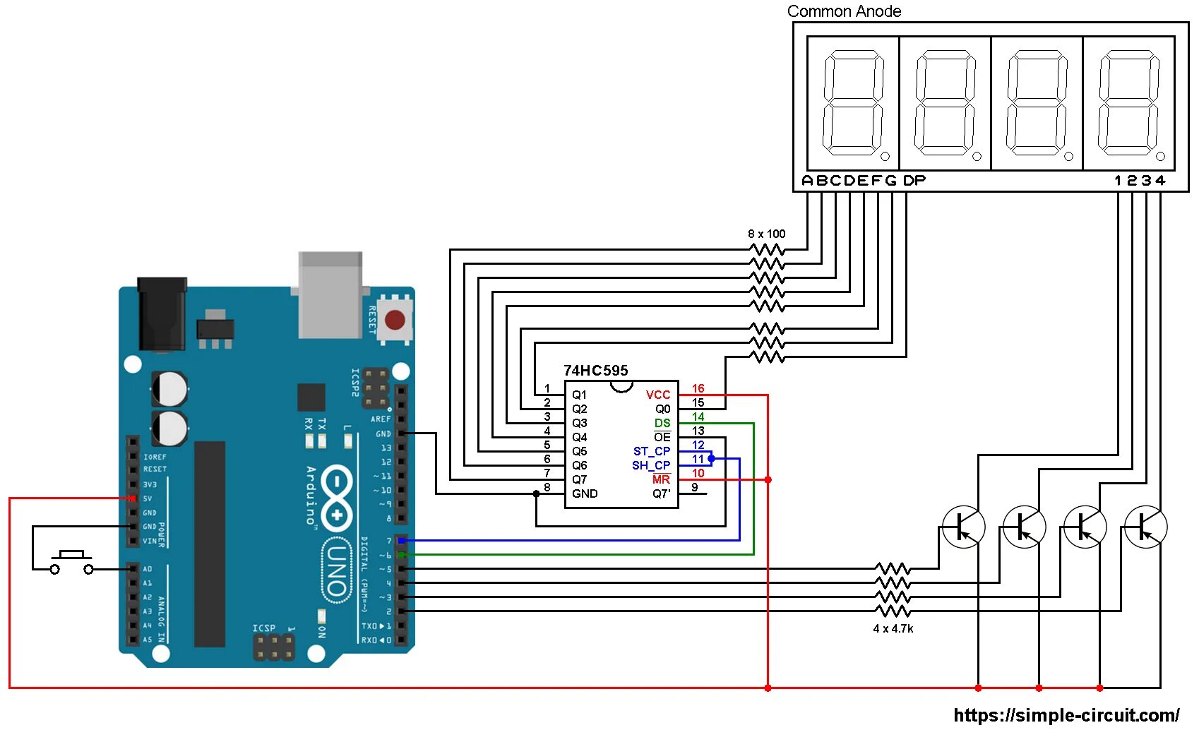 Регистры ардуино. 74hc595 Arduino 7 сегментный. Arduino 7 сегментный индикатор 74hc595. Сдвиговый регистр 74hc595 Datasheet. 74hc595 ардуино.