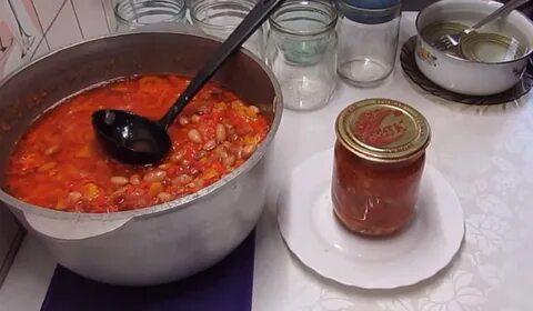 Рецепт фасолевого супа на зиму