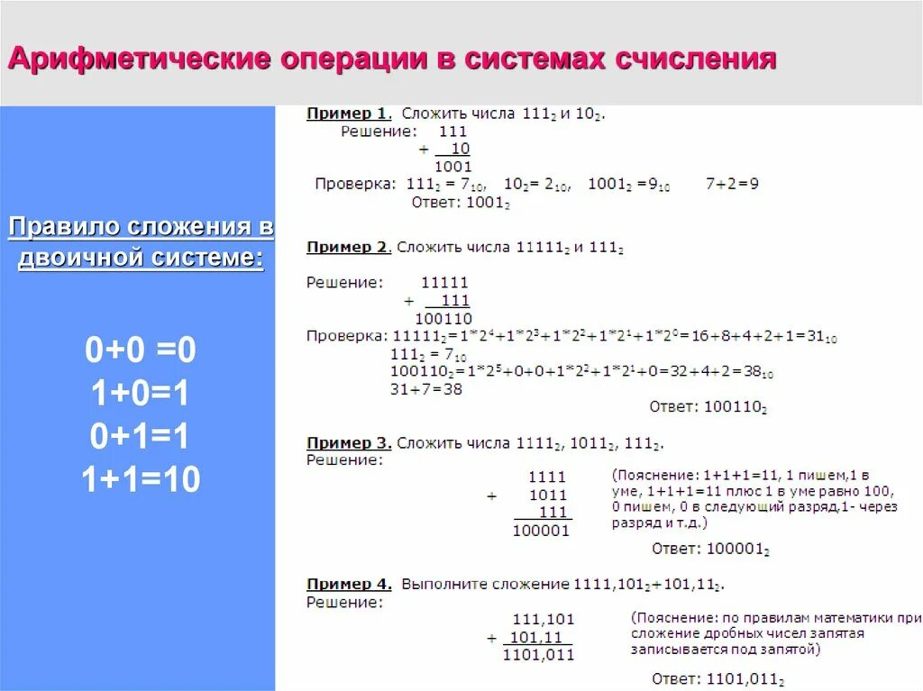 Информатика 10 калькулятор. Задания на операции в двоичной системе счисления. Арифметические операции в двоичной системе счисления задания. Арифметическая операция в 8 системе счисления. Арифметические операции в двоичной системе счисления вычитание.