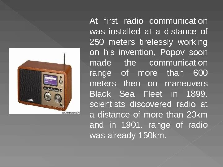 Popov invented radio