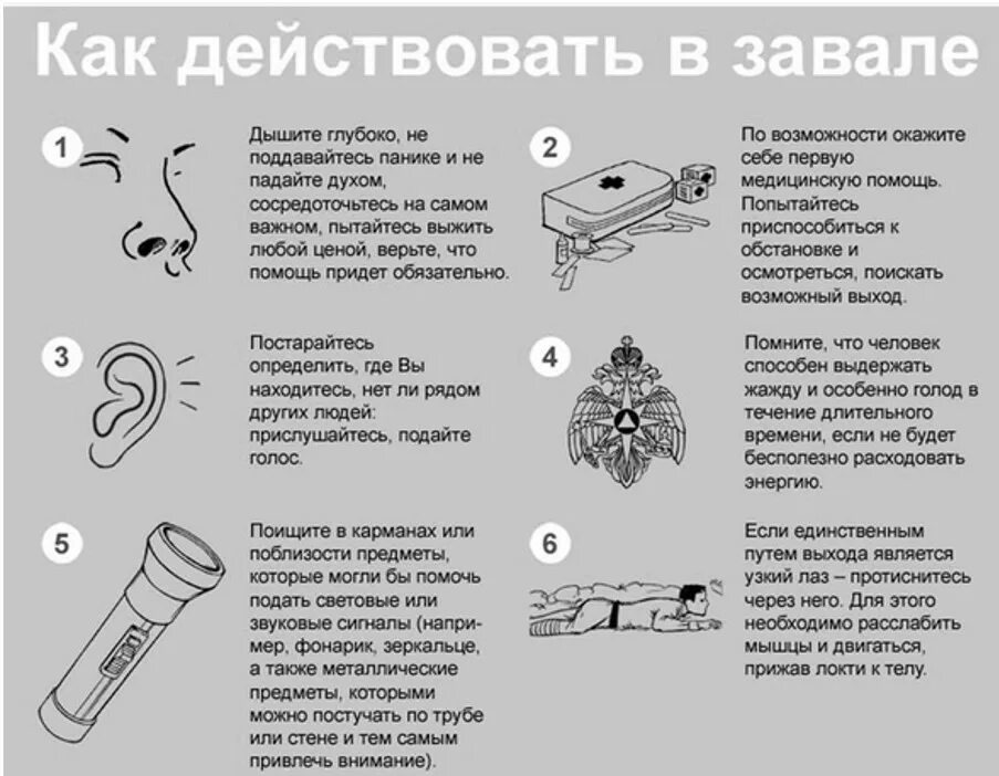 Последовательность действий попавшего под завал. Последовательность действий попавшего под завал. Последовательность действий попавшего под завал. Памятка при обрушении здания. Как действовать при завале.