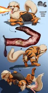 artca9, arcanine, nintendo, absurd res, blue background, colored, comic, di...