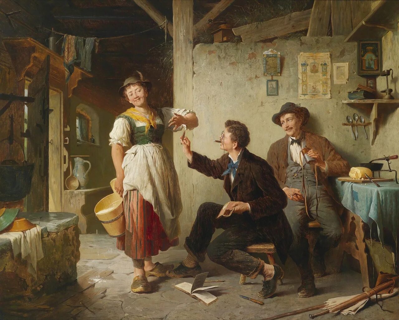 С сюжетом молодые старые. Петер Баумгартнер. Peter Baumgartner (1834 - 1911) картины. Питер Баумгартнер художник картины. Жанровая живопись.