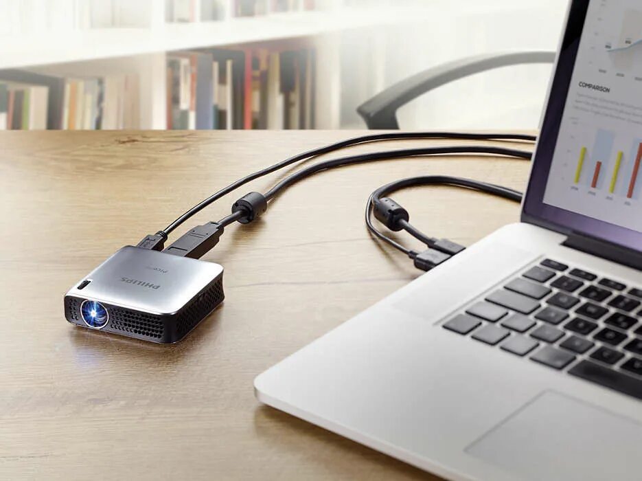 Как подключить проектор к ноутбуку через hdmi. Philips ppx 4010. проектор для компьютера. проектор для ноутбука. мини проектор для ноутбука.