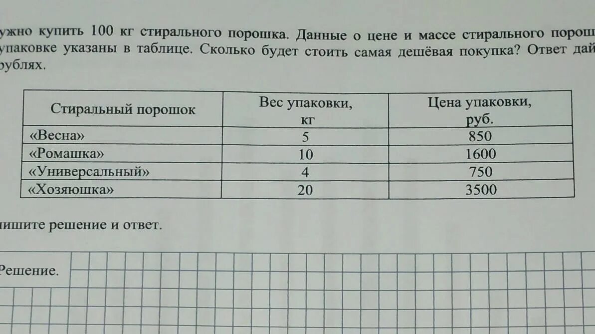 Нужно купить 60 килограмм стирального порошка