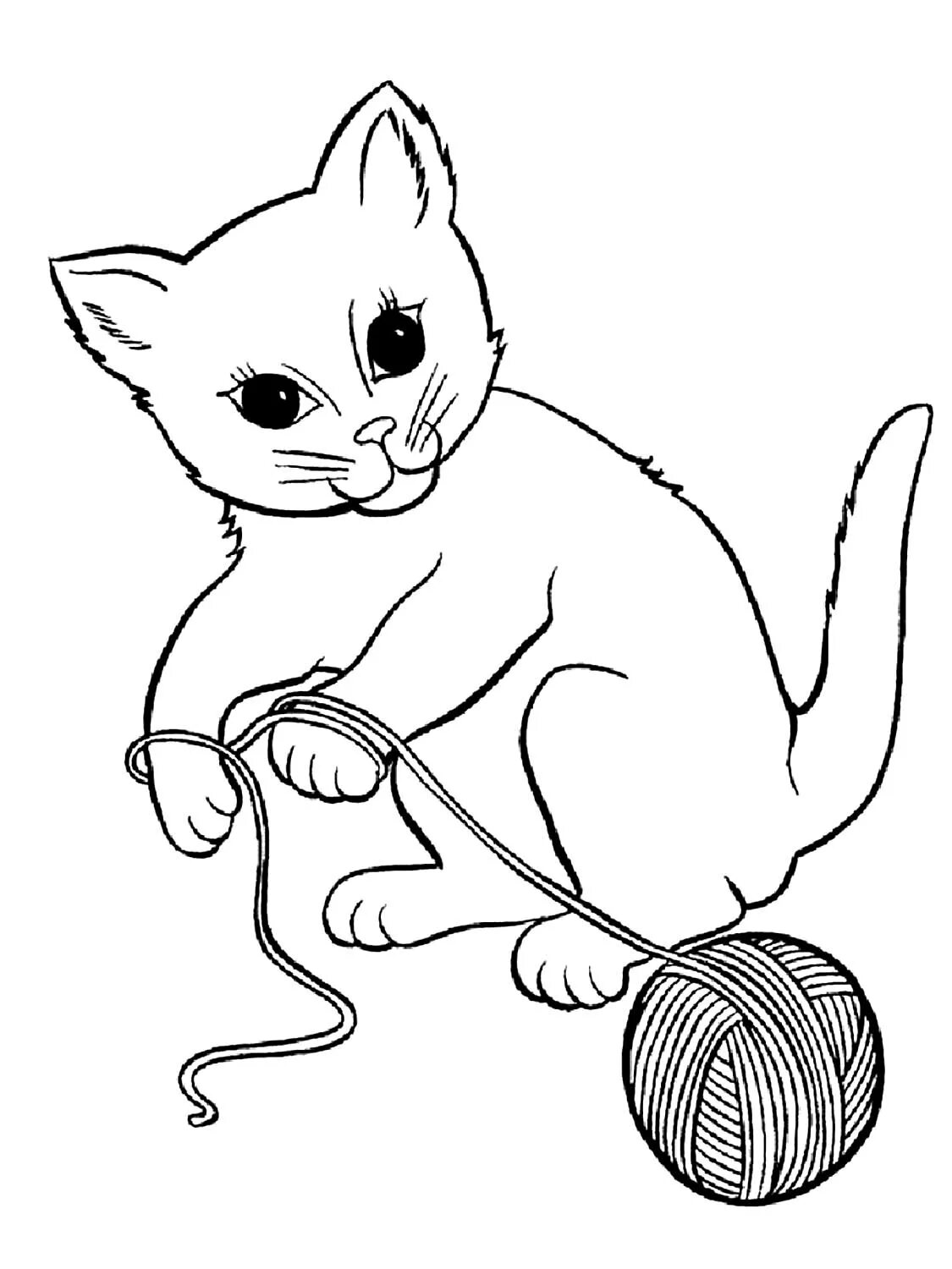 Раскраска. Котики. Кошки. Раскраска. Раскраска кот. Котенок. Раскраска