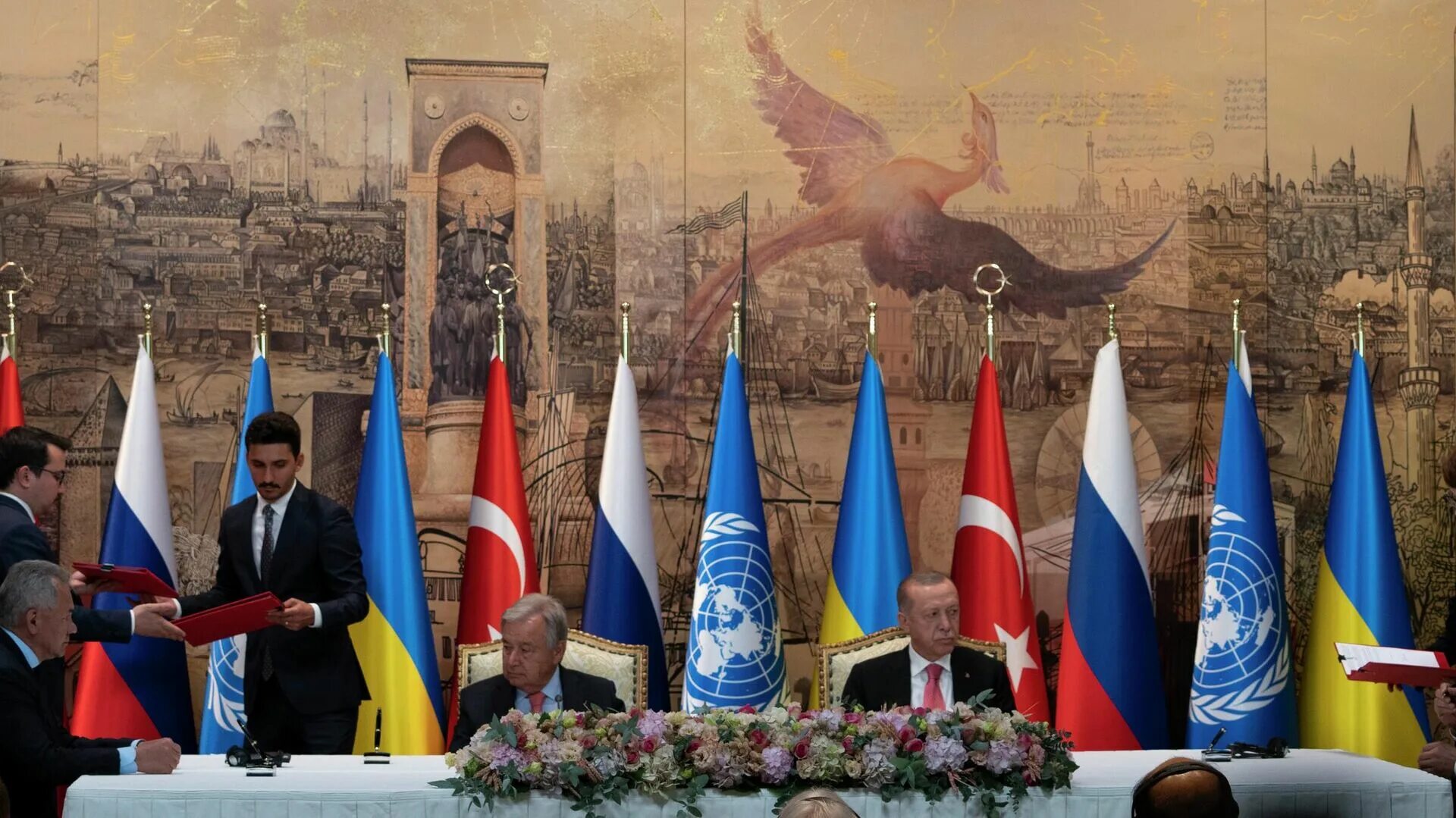 Турция россия стамбул. ООН Турция. Саммит в Стамбуле. Церемония подписания. Мировые события.