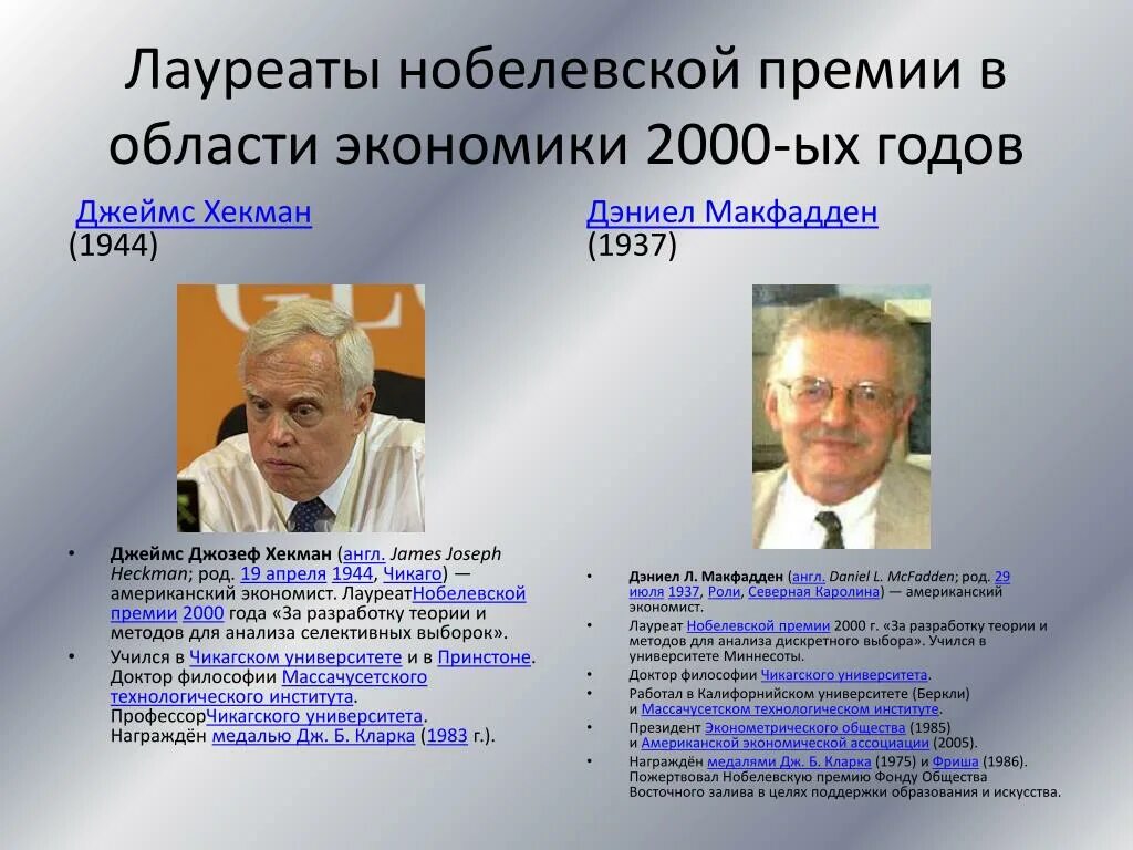 Нобелевские лауреаты в области экономики. Лауреаты Нобелевской премии по экономике. Экономисты Нобелевские лауреаты. Нобелевские лауреаты по экономике. Лауреаты нобелевской премии 2000 годов