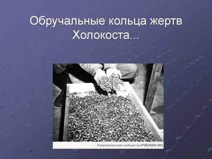 Презентация памяти жертв холокоста