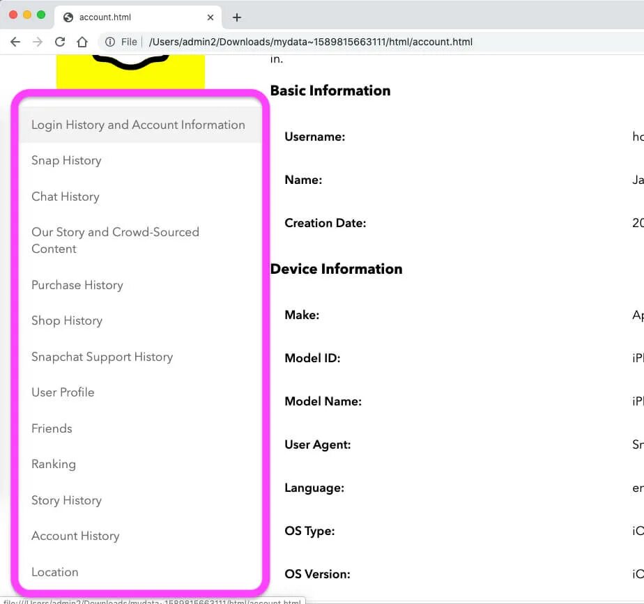 где в снапчате воспоминания