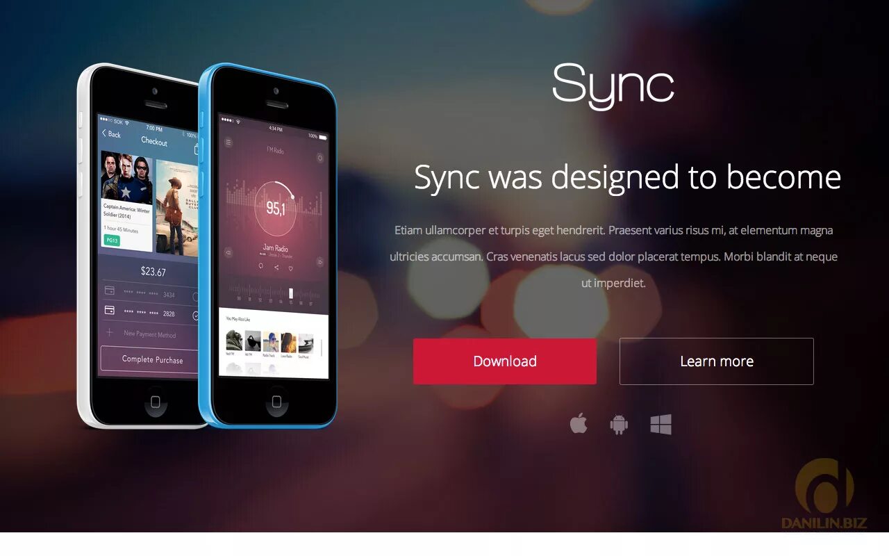 Page sync. Лендинг в телефоне. лендинг мобильного приложения. app landing page.