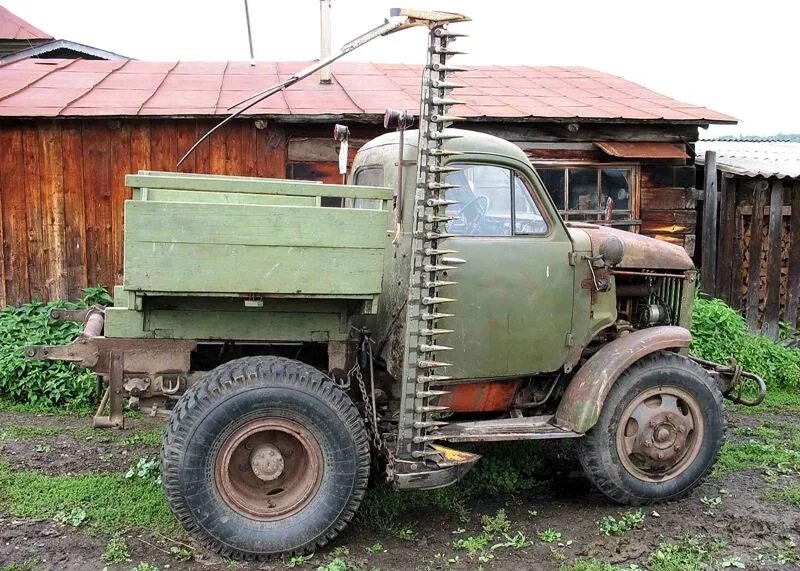 газ 51 и зил 157. зил с кабиной от 131. трактор из зил 131. самоделки из грузовиков. зил т-150.