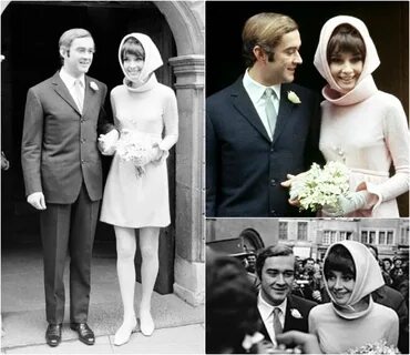 Свадьба Одри Хепберн и итальянского психиатра Андреа Дотти (1969). 