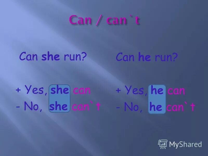 He can run faster. Can с he she it. Конструкция i can. Can can`t. Can или cant.