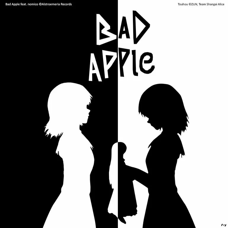 Bad Apple. Nomico Bad Apple. Bad Apple Touhou. Bad Apple обложка.