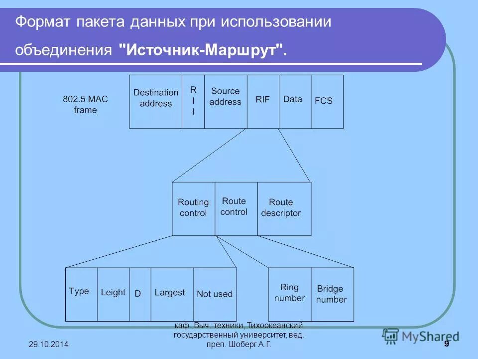 6. Формат пакета данных. Порядковый номер байта. Формат пакета данных. Пакет данных пример.