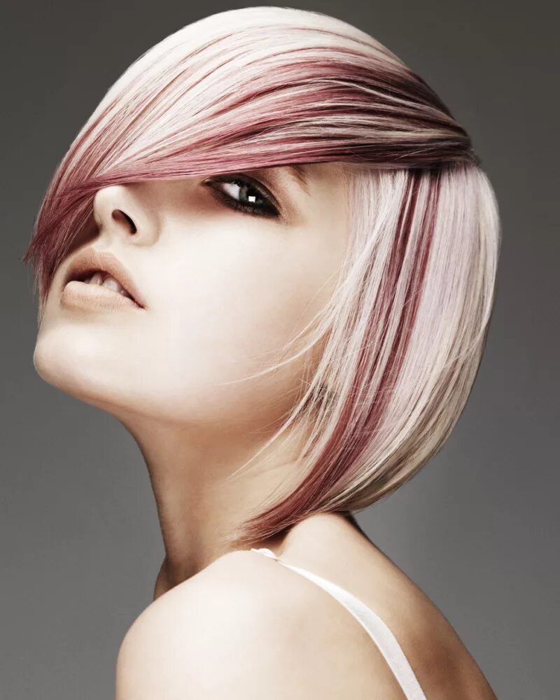 красивое колорирование волос. двухцветное окрашивание коротких волос. колорирование (в 2 цвета) wella. колорирование боб каре с челкой. колорирование на короткие волосы.