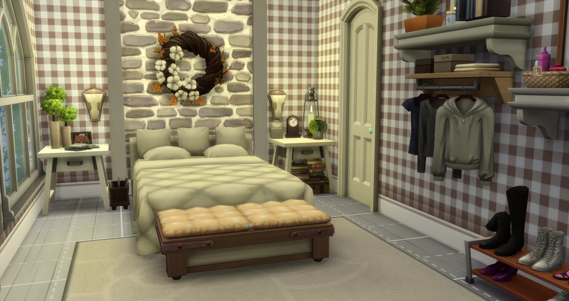 Пыль в доме симс 4. Sims 4 спальня. sims 4 bedroom. sims 4 interior. планировка спальни в симс 4.