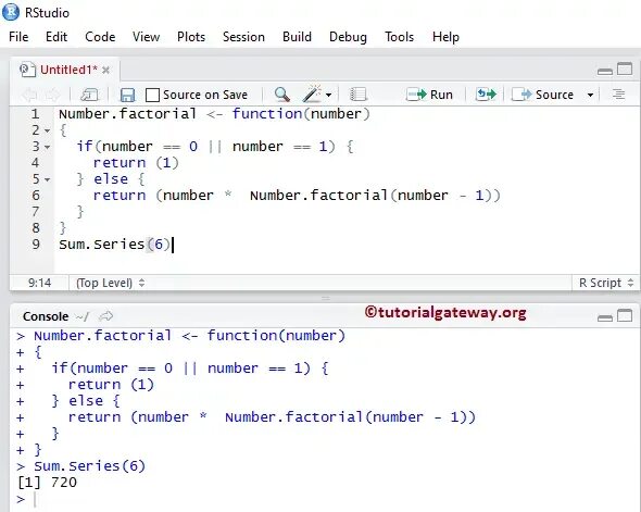 R function return