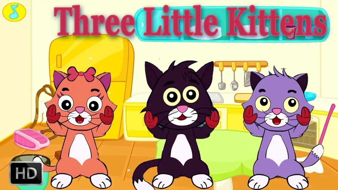 Английская песня little. Three little Kittens. Котятки и перчатки. Kittens mittens. Mittens котенок.