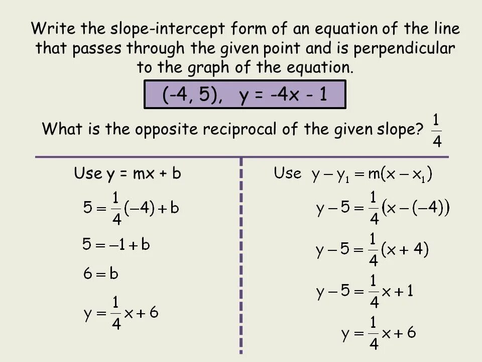 Point slope of line. Equation of the line. Point-slope form of the equation of a line. Slope Intercept form of line. Write which of the following
