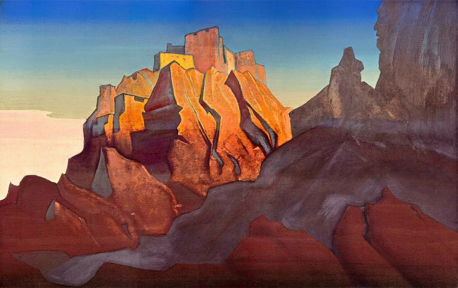 Тибет. Рерих николай константинович живопись. Рерих твердыня. Рерих тибет гималаи картины. Твердыня рерих.