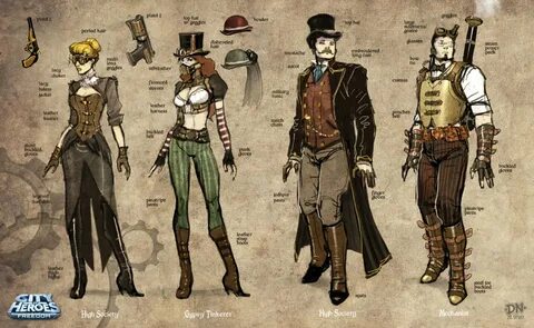 Steampunk clothing designs