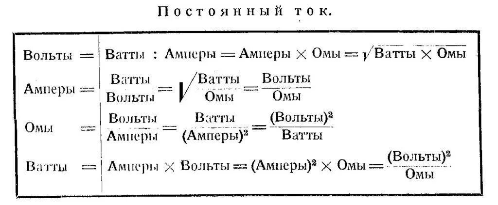 Ватт найти формула. Формула расчёта ампер из вольт и ватт. как перевести вольты и амперы в ватты. формула ватт ампер вольта. как перевести омы в вольты.